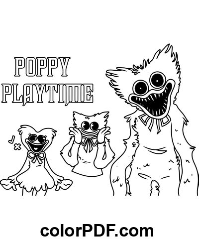 Huggy Wuggy Poppy Playtime Disegni Da Colorare E Libri In PDF