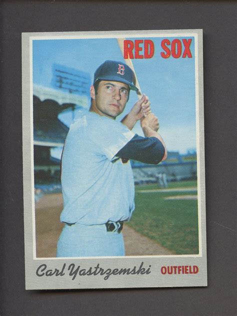 Carl Yastrzemski 1970 Topps Baseball Card 10 Boston Red Sox HOF