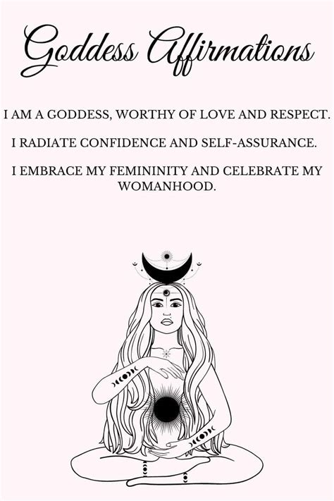 Powerful Goddess Affirmations To Boost Your Feminine Power Sassy Miss