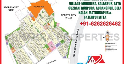 Maps Of Greater Noida Map Of Resi Plots For Mnjkhera Salarpur Atta