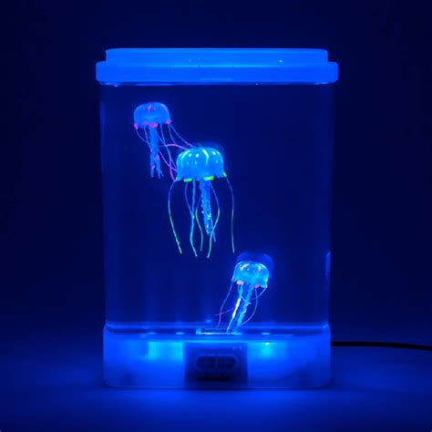 Glowing Sensory Jellyfish Tank LED Mood Light with Glowing Jelly Fish ...