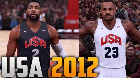 Nba 2k16 2012 Team Usa Jersey And Court Tutorial Youtube