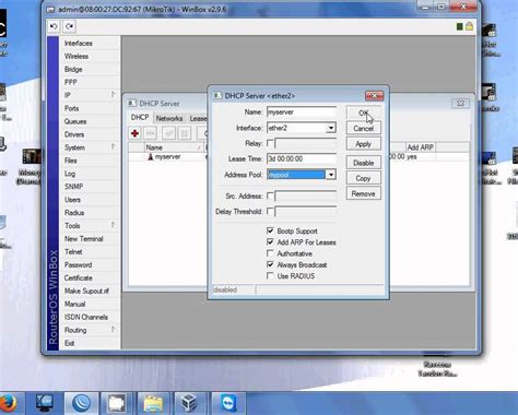 Mikrotik Dhcp Server Configuration Youtube