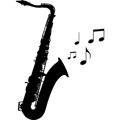 Jazz Music Saxophone Wall Sticker