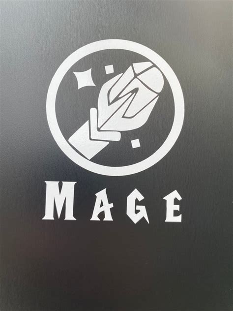 World Of Warcraft Inspired Mage Class Icon Vinyl Decal Etsy