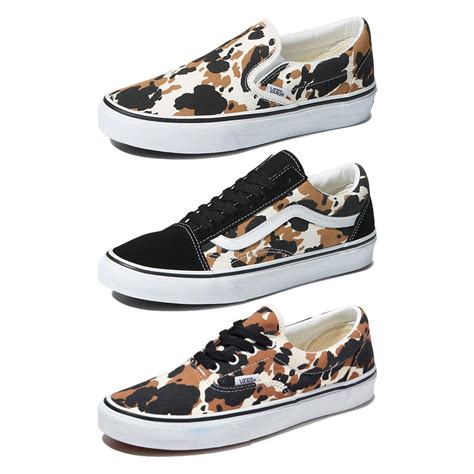 Vans รองเท้าผ้าใบ Era Classic Slip On Old Skool Cow Multi Color