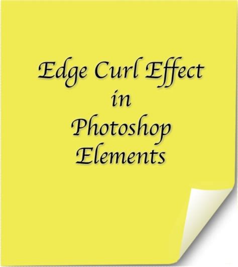 Page Curl Effect In Photoshop Elements Feltmagnet