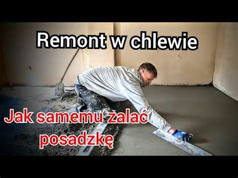 remont w chlewie jak samemu zalać posadzkę YouTube