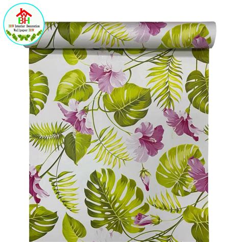 Bhw Wallpaper Flower Design Quality Self Adhesive Waterproof Pvc Wall