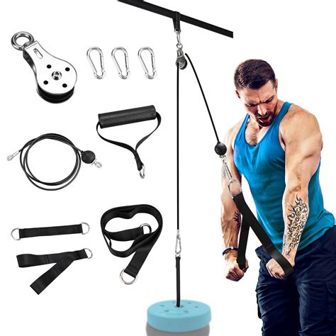 Buy Fitness Cable Pulley System Diy Pulley Cable Machine Attachment System Fitness Pulley Cable