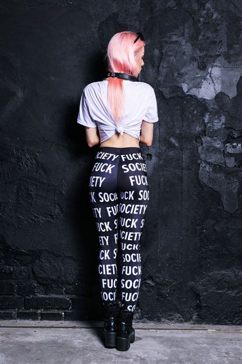 Fuck Leggings Plus Size Printed Leggings Festival Leggings Etsy