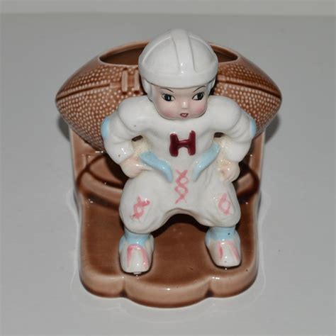 Ceramic Football Player Etsy