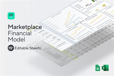 Marketplace Financial Model Template VIP Graphics