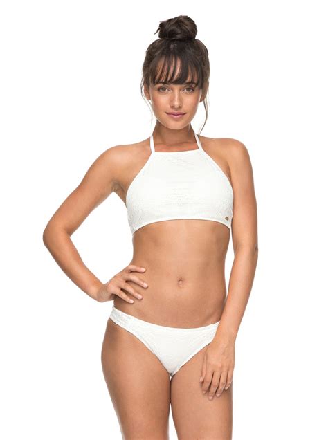 Surf Memory Crop Top Bikini Set For Women ERJX203255 Roxy