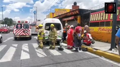 Choque Del Transporte P Blico Deja Al Menos Heridos En La Calzada