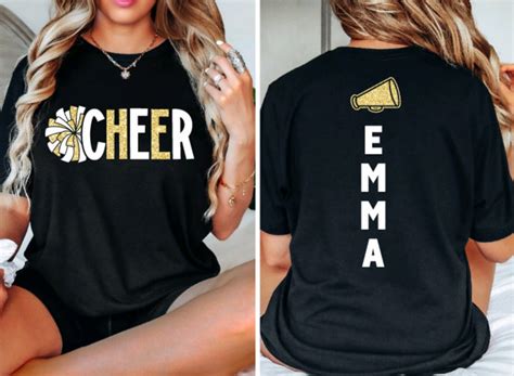 Glitter Cheer Shirt Cheer Squad Shirts Cheer Team Shirts Cheerleader