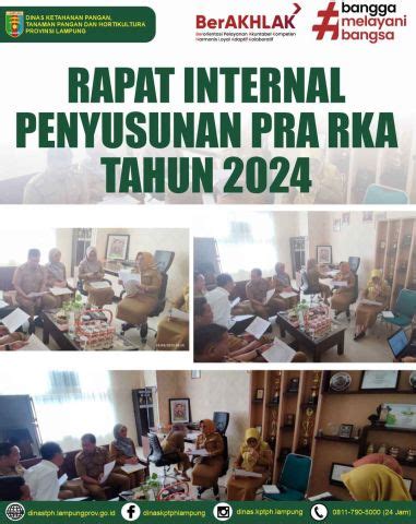 Rapat Internal Penyusunan Pra RKA Tahun 2024 Dinas Ketahanan Pangan