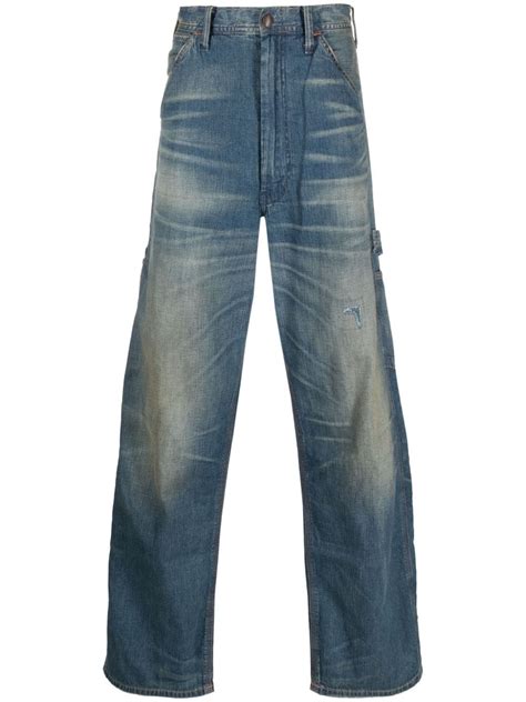 Polo Ralph Lauren High Rise Straight Leg Jeans Blue Farfetch