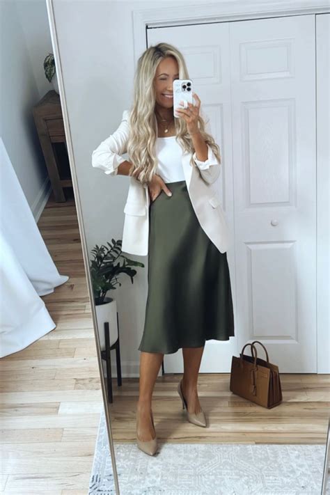 Gwyneth Slip Skirt Curated On Ltk In Stylish Work Outfits