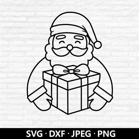 Cute Santa Svg Santa Claus Svg Cute Santa Face Layered Cut Etsy