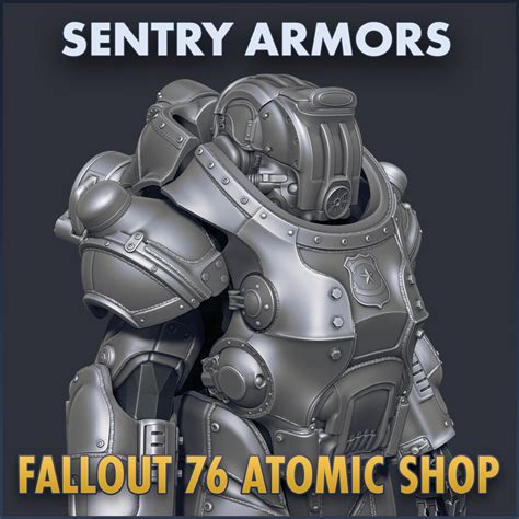 Artstation Fallout 76 Sentry Power Armors