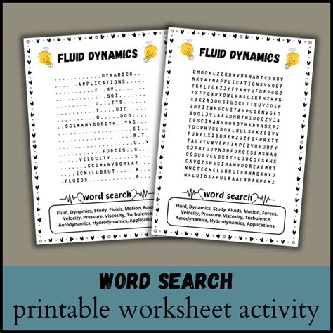 Fluid Dynamics : Word search puzzle worksheet activity | Made By Teachers