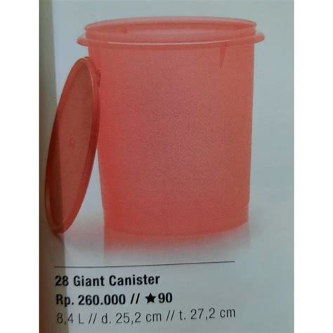 Jual UM34FG Baru Tutup Giant Canister Toples Besar 8 4L Tupperware