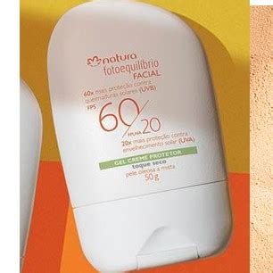 Gel Creme Protetor Facial FPS 60 FPUVA 20 Natura Fotoequilíbrio