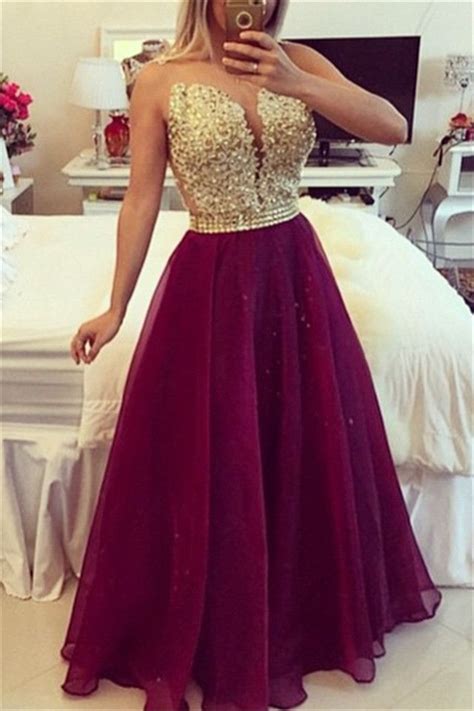 Sweetheart Burgundy Chiffon Long Prom Dress Popular Plus Size Formal