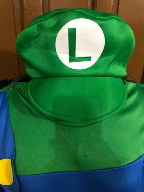 LUIGI COSTUME ADULT MEDIUM, Luxury, Apparel on Carousell