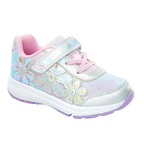 Stride Rite Kid's Light-Up Glimmer Sneaker Iridescent | Laurie's Shoes