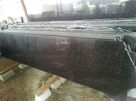 Slab Granite Black Galaxy Counter Tops Thickness 20 Mm At Rs 190 Sq