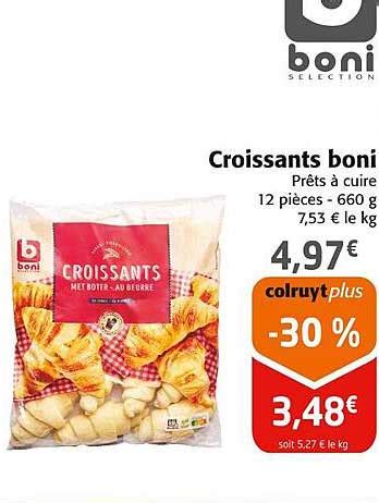 Promo Croissants Boni Chez Colruyt Icatalogue Fr