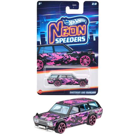 Машинка коллекционная Mattel Hot Wheels Неоновые спидеры ASST HLH DATSUN WAGON