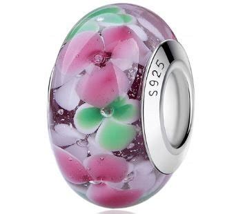 Charms Murano Kwiaty Kwiatki Srebro S925 Inna Marka Moda Sklep