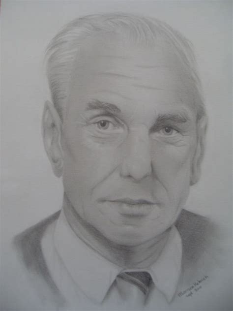 Graphite Pencil Portrait Of My Dear Sweet Grandpa Portret In