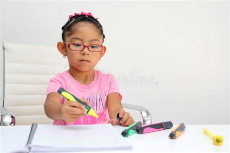 Year Old Brunette Latina Girl With Autism Spectrum Disorder ASD Like Asperger Rett And Heller