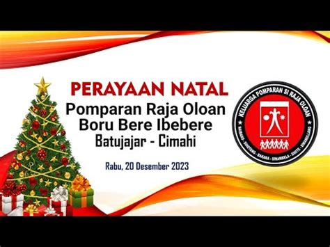 Live Streaming Perayaan Natal Pomparan Raja Oloan Boru Bere