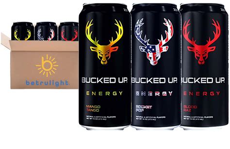 Bucked Up Energy Drink Assortment Of Rocket Pop Mango