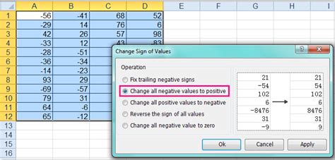 Methods To Remove Negative Sign From Numbers In Excel