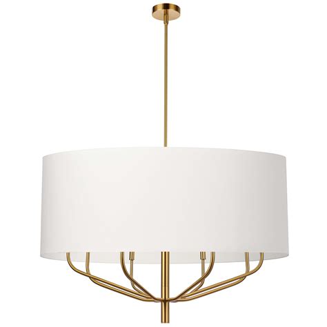 Lt Incandescent Chandelier Agb W Wh Shade Dainolite