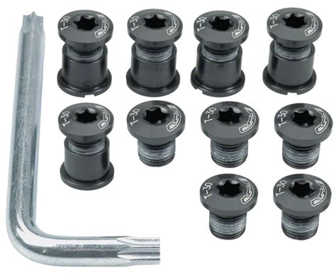 FSA Torx T 30 Alloy Chainring Nut Bolt Set Black Set Of 15 Modern Bike