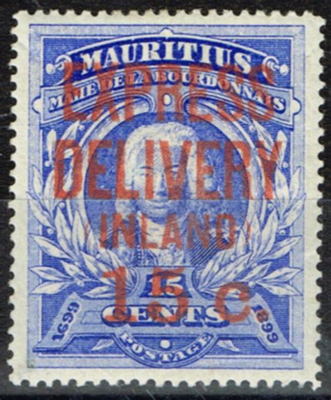 Mauritius 1904 15c On 15c Ultramarine SGE2 Fine Fresh Lightly Mtd