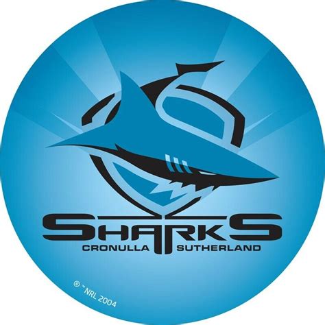 Cronulla SHARKS Edible Cake Topper NRL Rugby League Images Round A4 Or