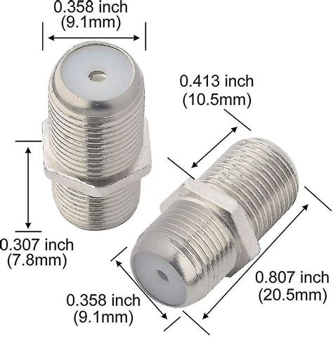 F Type Rf Coaxial Connectors Rg6 Adapter F Female To F Female Antenna Connector Female To Female