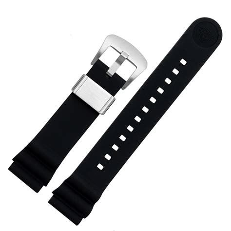 Black Strap For Seiko Prospex Marinemaster Skx007 In Rubber 2022mm