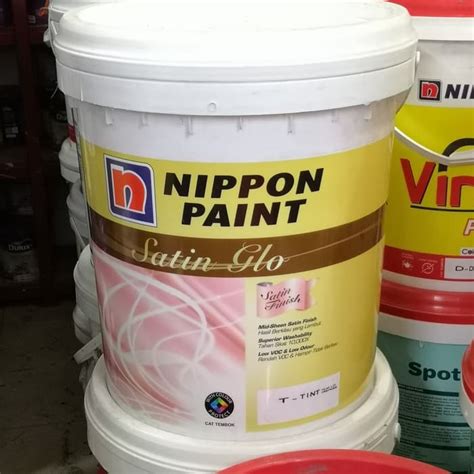 Jual Cat Tembok Nippon Paint Satin Glo Interior Base Accent Liter