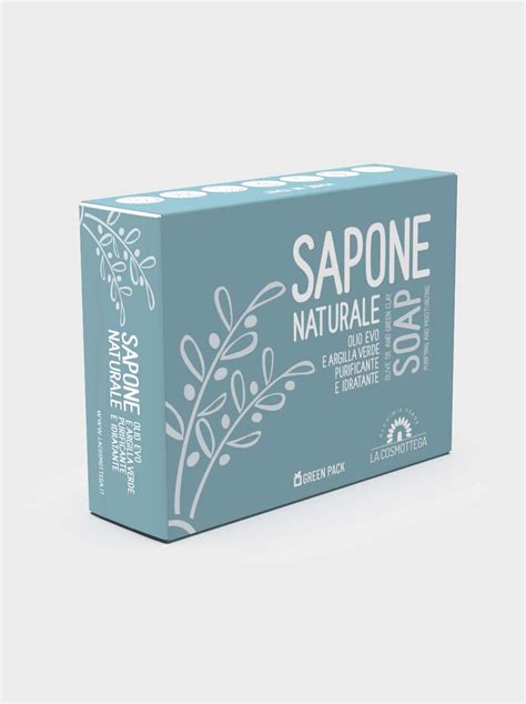 Sapone Naturale Olio Evo E Argilla Verde La Cosmottega