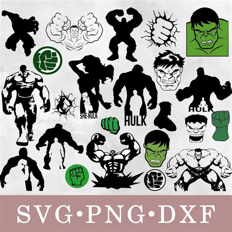 Hulk Svg Hulk Bundle Svg Png Dxf Svg Files For Cricut Inspire Uplift