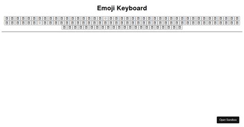 Emoji Keyboard - Codesandbox